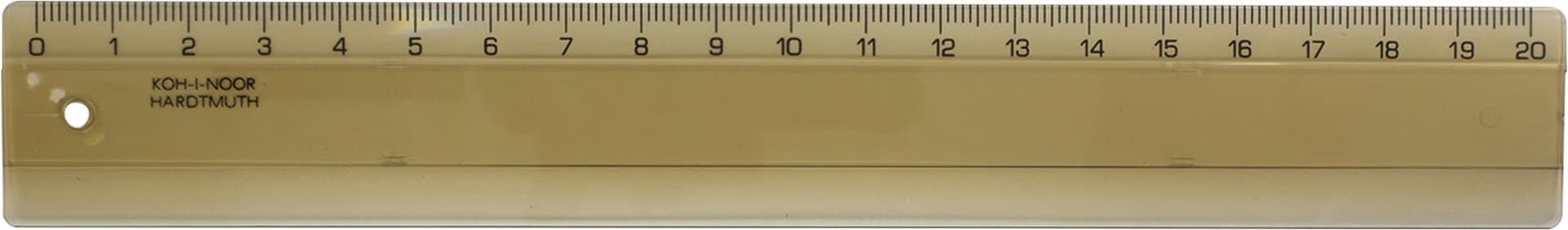 Линейка 20см Koh-i-noor 742552 дымчатая