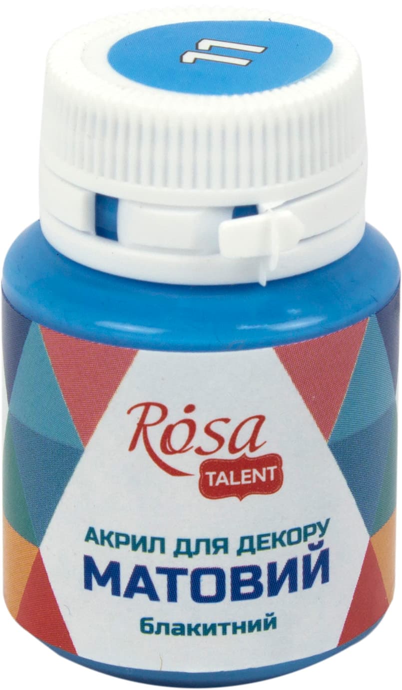 Акрил для декора Rosa Start 20мл матовый голубой 20011/9139