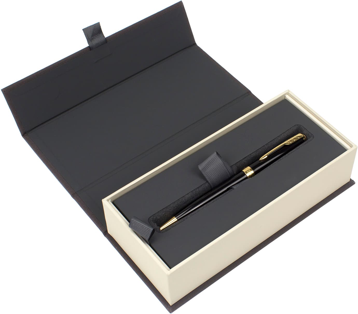 Ручка кулькова Parker Sonnet 17 Black Lacquer з позолотою 86032