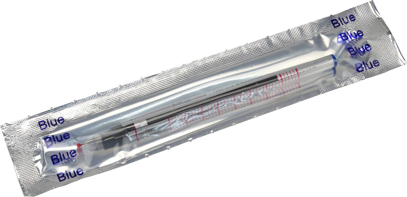 Стрижень кульковий Flair 1W Writometer ball 118мм 10км синій (10) (50) (300) (500)