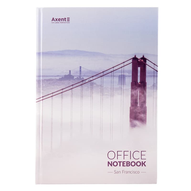 Книга канцелярская A4 192 листа клетка San Francisco (5) 8423-22 Axent