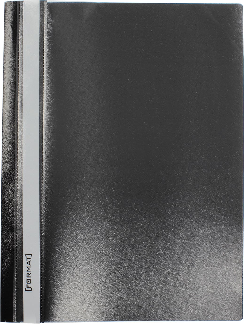 Папка-быстросш. "Economix Light" №E38503-01 А4 с прозр.верхом,без перфор.,апельс.,глянц.,чёрная(10)(300)