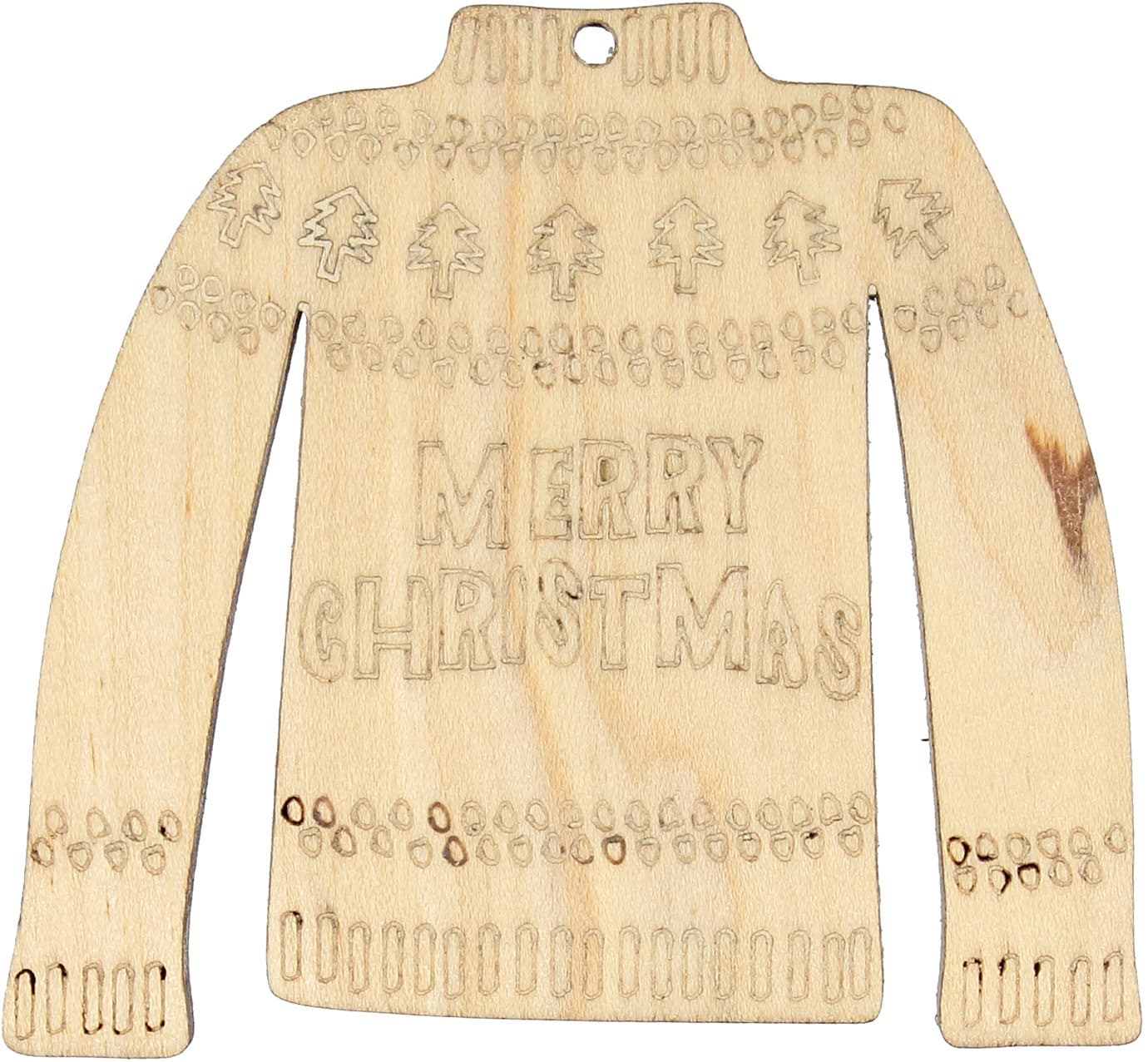 Заготовка фанера Кофточка Merry Christmas 6см