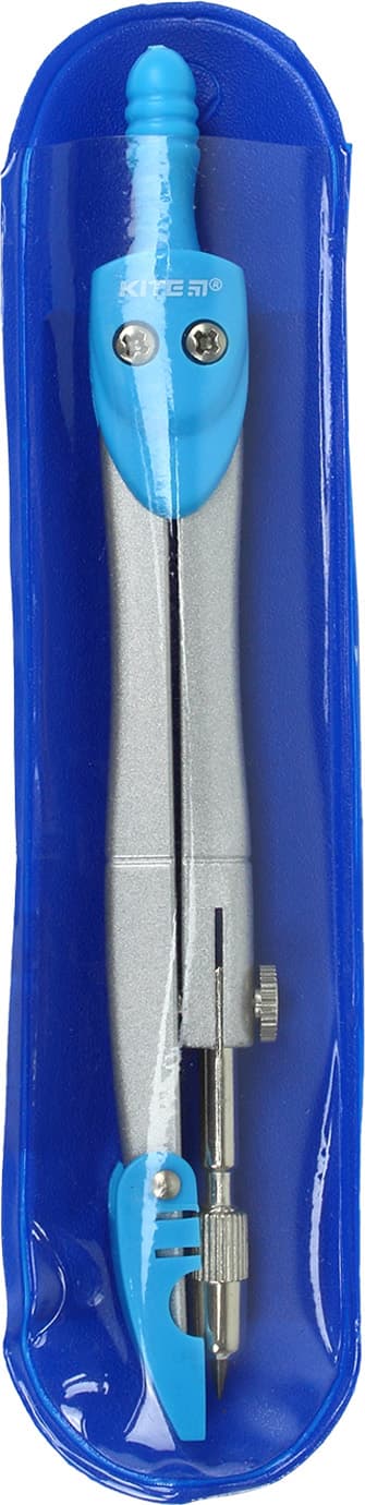 Циркуль Kite 125 мм, блакитний, в чохлі PVC (10) (50) K18-382-07/9999