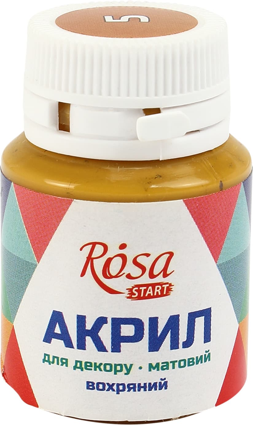 Акрил для декора Rosa Start 20мл матовый охряный 20005/9078