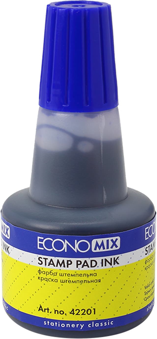 Штемпельная краска Economix синяя (12) (360) E42201-02