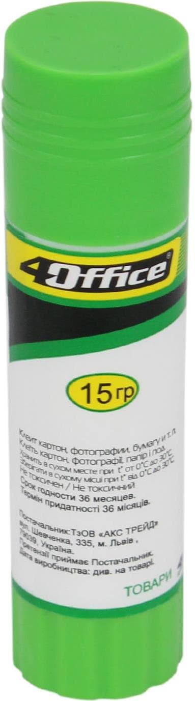Клей-карандаш 4Office 15гр (24) 4-338