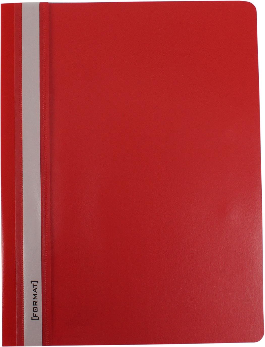Папка-быстросш. "Economix Light" №E38503-03 А4 с прозр.верхом,без перфор.,апельс.,красная(10)(300)