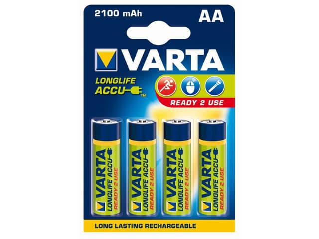 Аккумуляторы Varta Ni-Mh (R-06, 2100 mAh) блистер 4 шт (10)