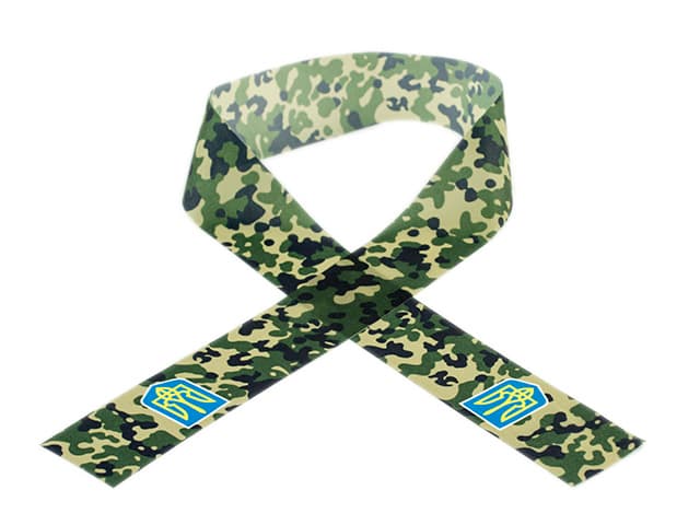 Постер на тканині Камуфляж і герб 4х70см 