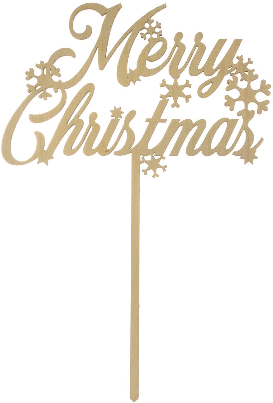 Топер Marry Christmas 20х15 см фанера (5)