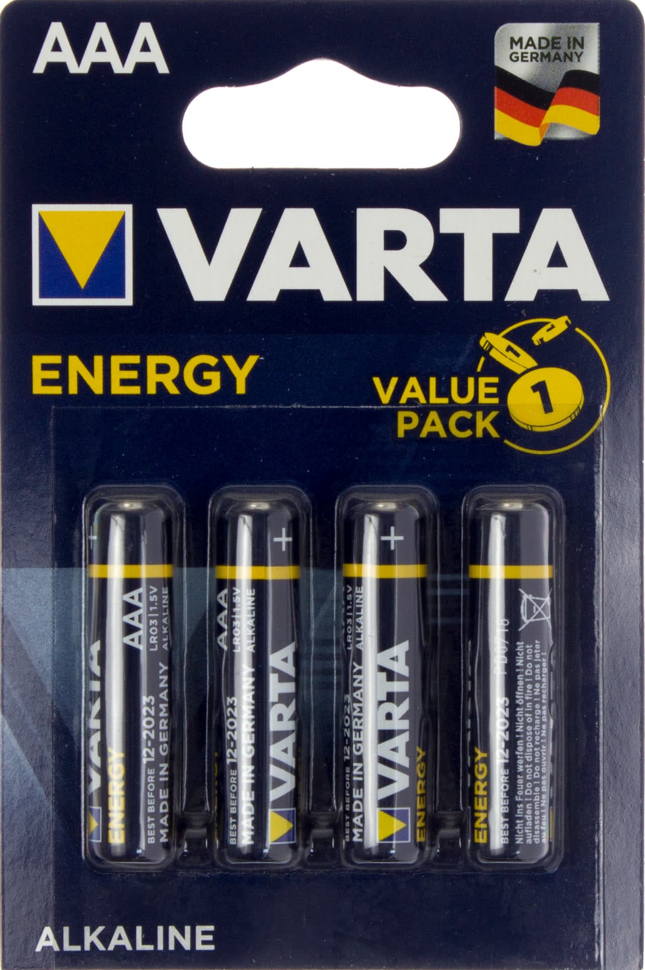 Батарейки Varta energy LR-03 блістер 4 шт (10)