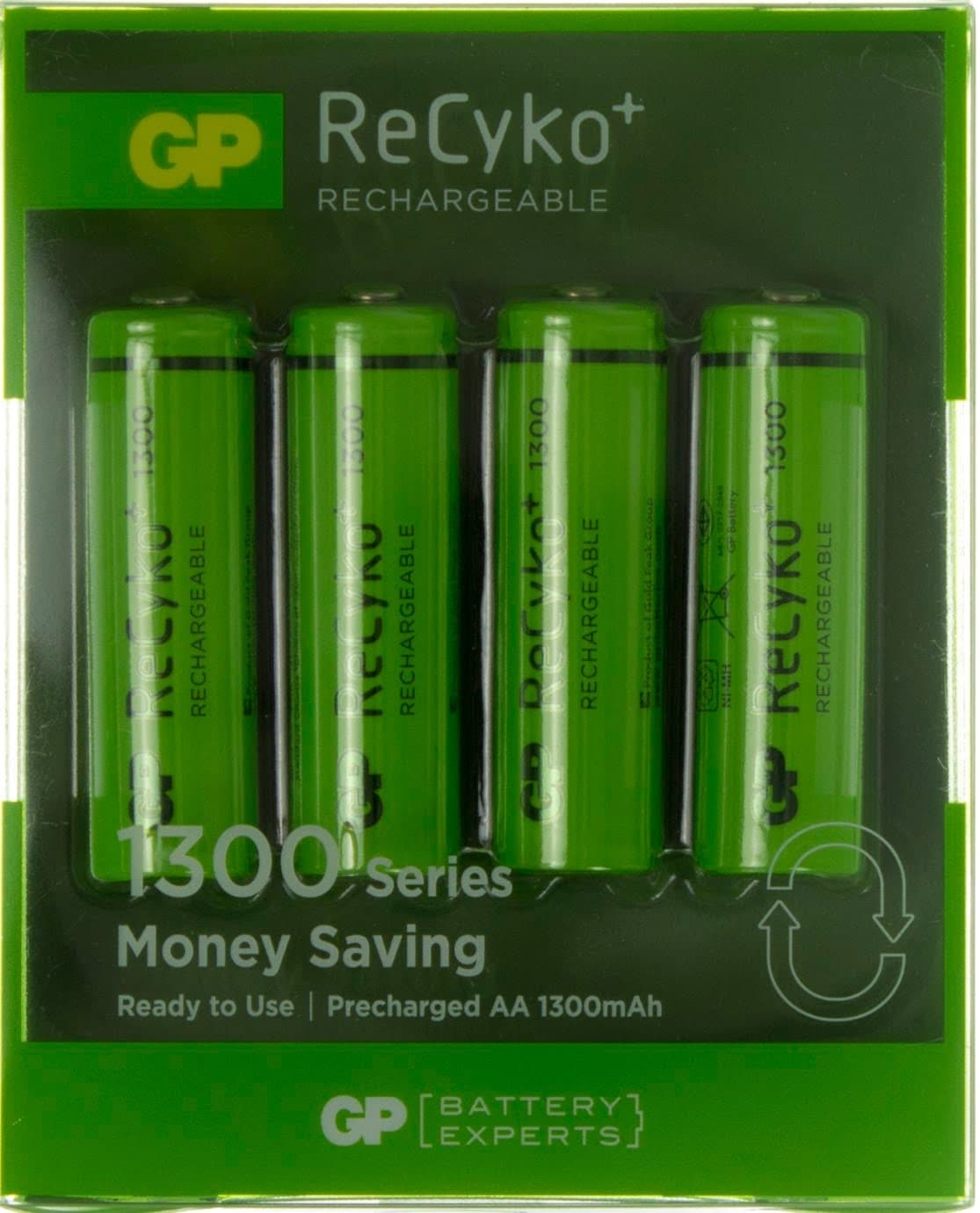 Аккумуляторы GP NіMH 130AAHCE-2GBE4 New desing (R-06,1300 mAh)/блистер 4 штуки