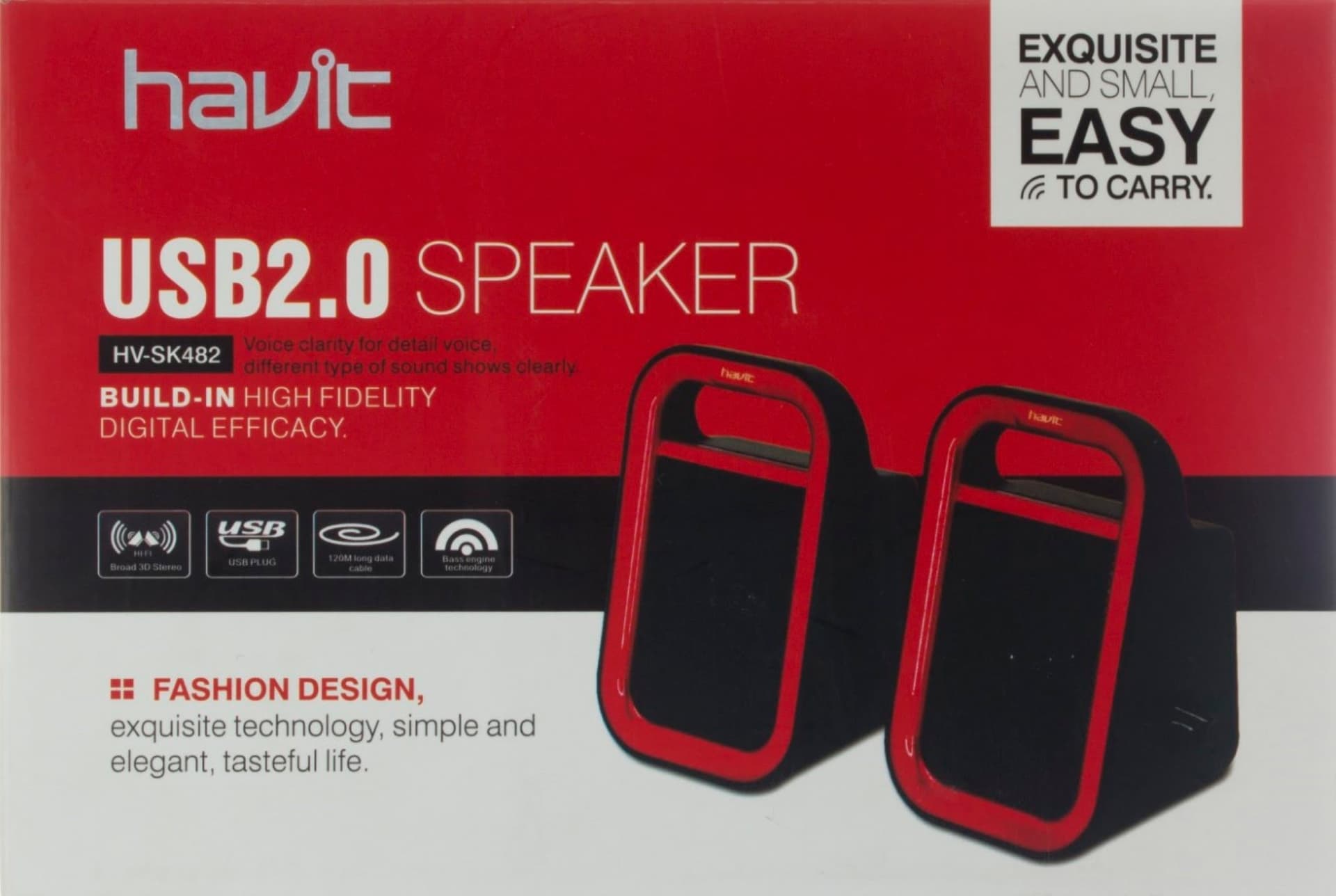 Колонка Havit HV-SK482 USB black/red 7692