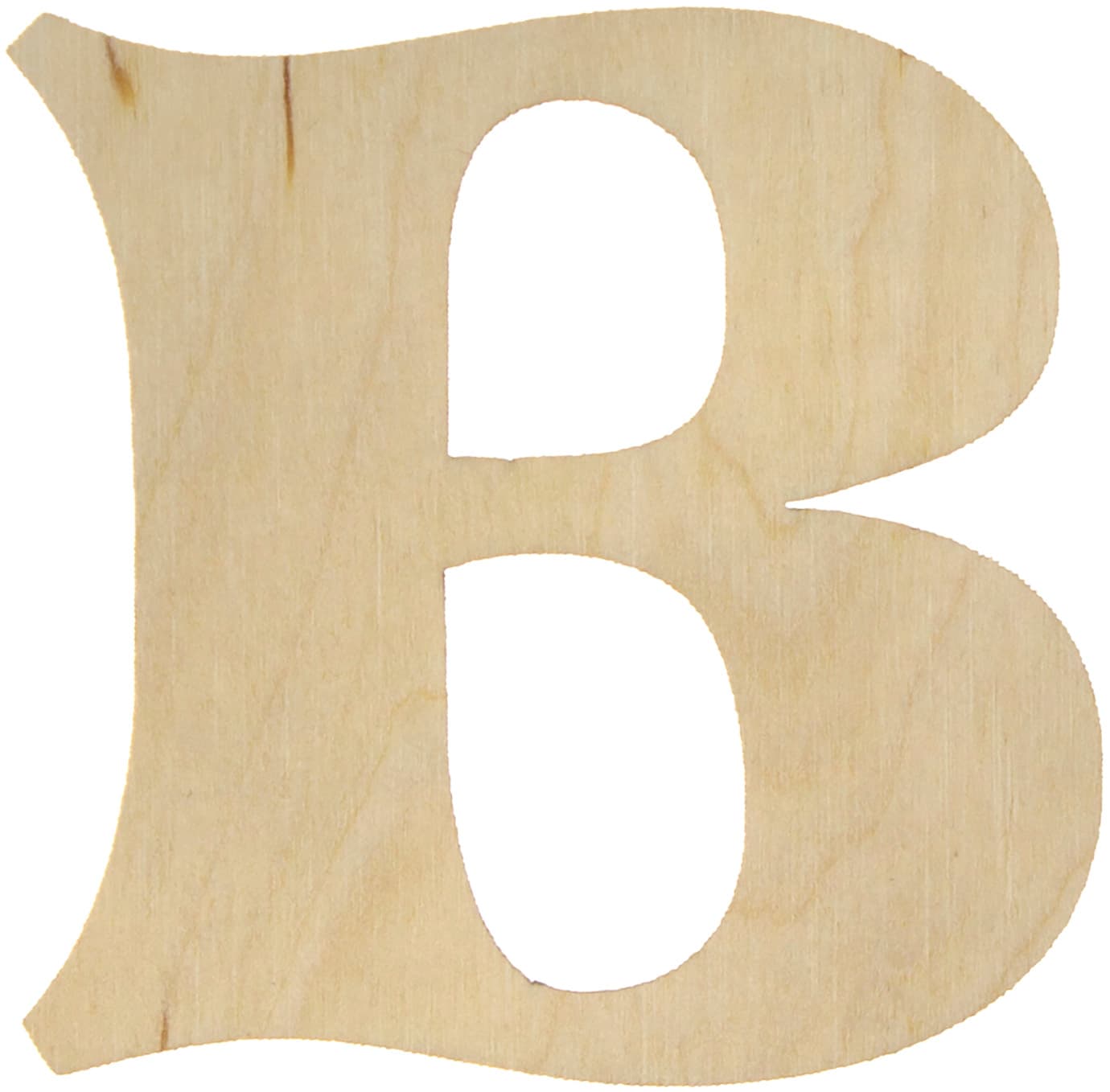 Літера англійська 6 см B фанера (5)