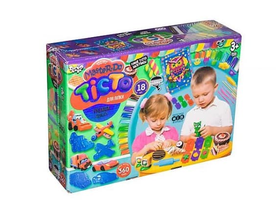 Набор для креативного творчества Master Do тесто для лепки, 18 цветовх20 гр DankoToys (5) TMD-03-05
