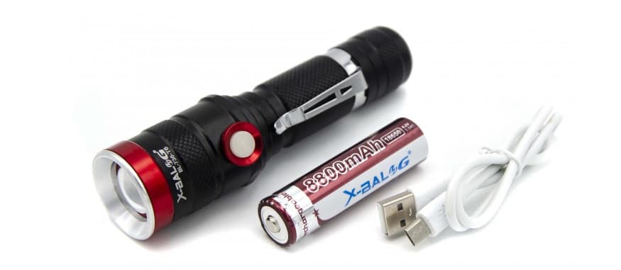 Ліхтар на акумуляторі металевий Police зарядний пристрій microUSB, zoom BL-736(739)-T6