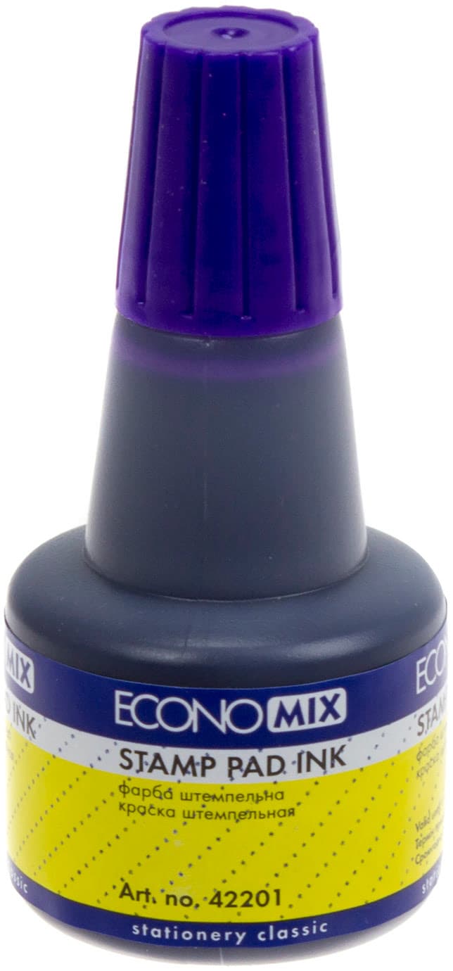 Штемпельная краска Economix фиолетовая (12) (360) E42201-12