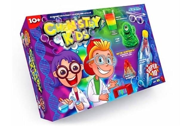 Набор для опытов Chemistry Kids DankoToys CHK-01-01U,02U,03U,04U