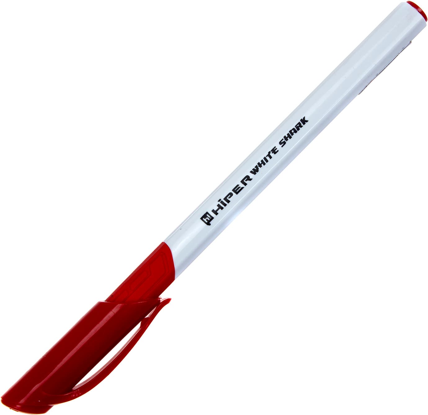 Ручка гелева Hiper White Shark 0,6 мм червона (10) (100) HG-811