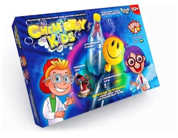 Набор для опытов Chemistry Kids DankoToys (4) CHK-02-01U,02U,03U,04U