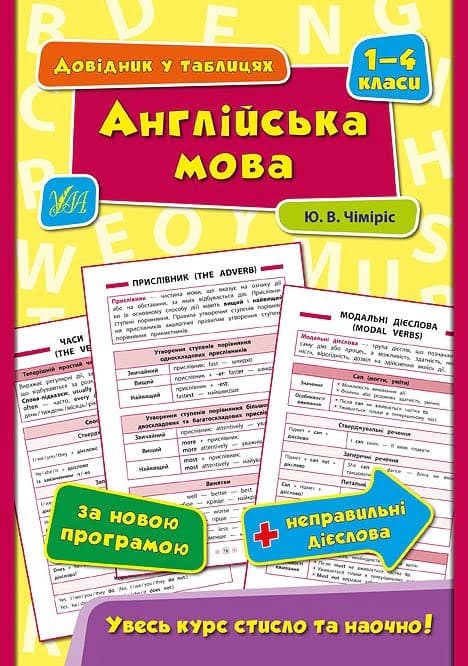 Книга Довідник в таблицях. Англійська мова.1-4 класи А5  4320