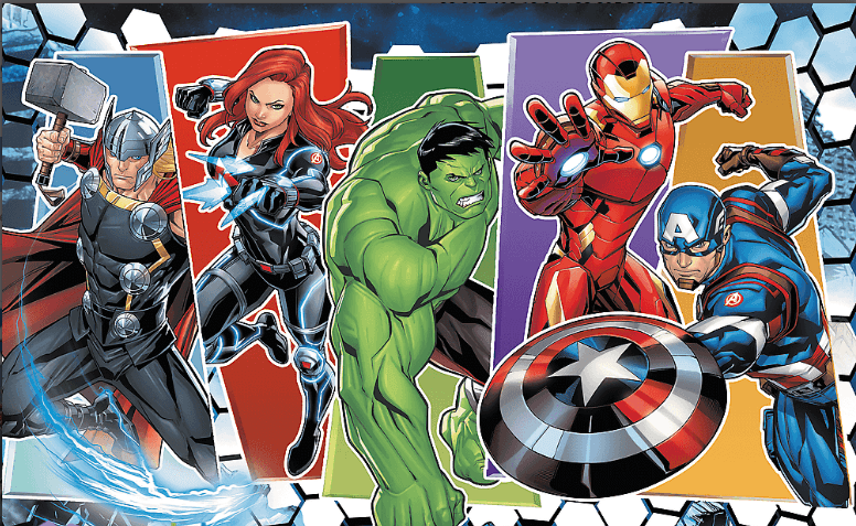 Пазли Trefl 60 елементів Непероможні месники. MARVEL