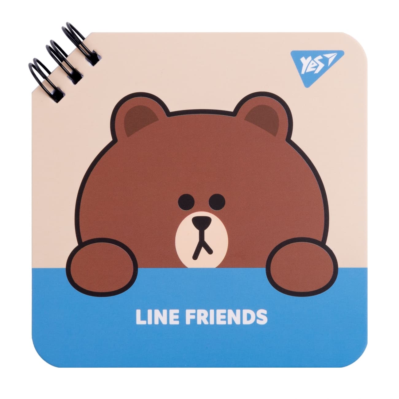 Блокнот пруж. В6 80л. б/лин. Line Friends Brown №151749/Yes/(1)(30)