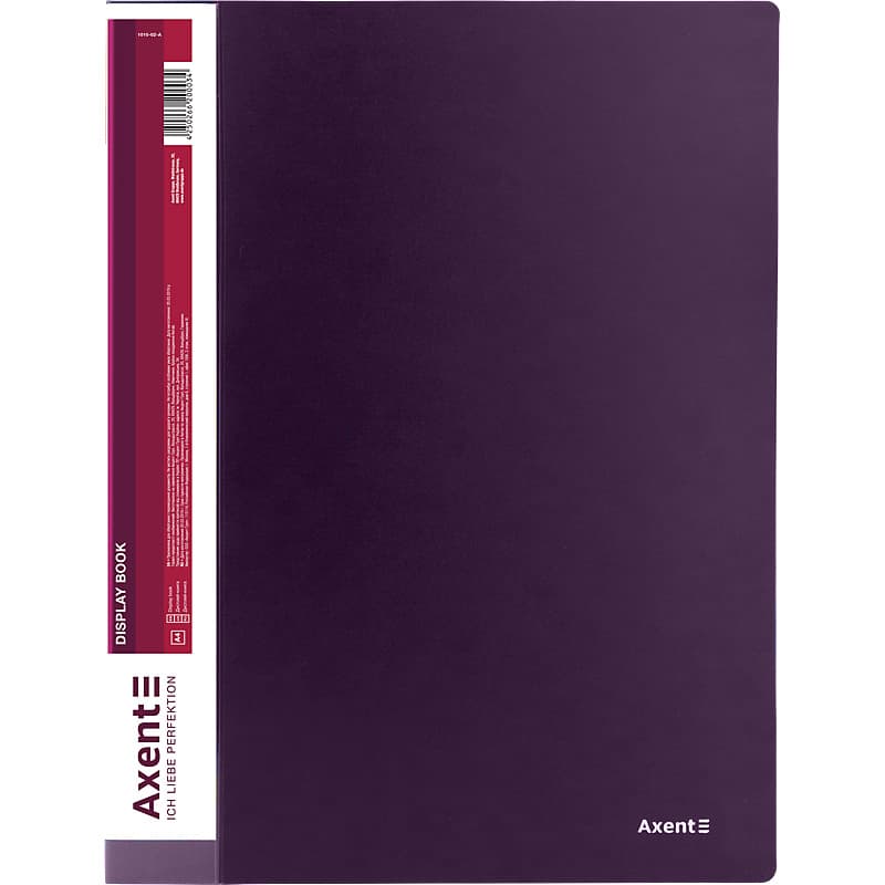 Папка "Axent" №1010-11 А4 з 10ф. сливова(48)