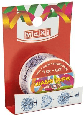 Стрічка декор. "Maxi" з принтом 20ммх3м №MX62009(20)