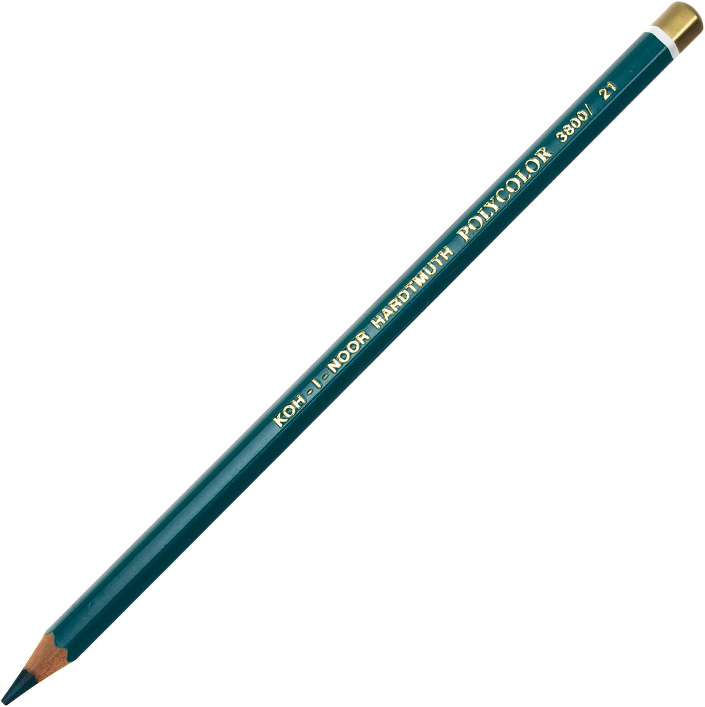 Олівець кольоровий Koh-i-noor Polycolor художній green / блакитно-зелений (12) 3800 / 21