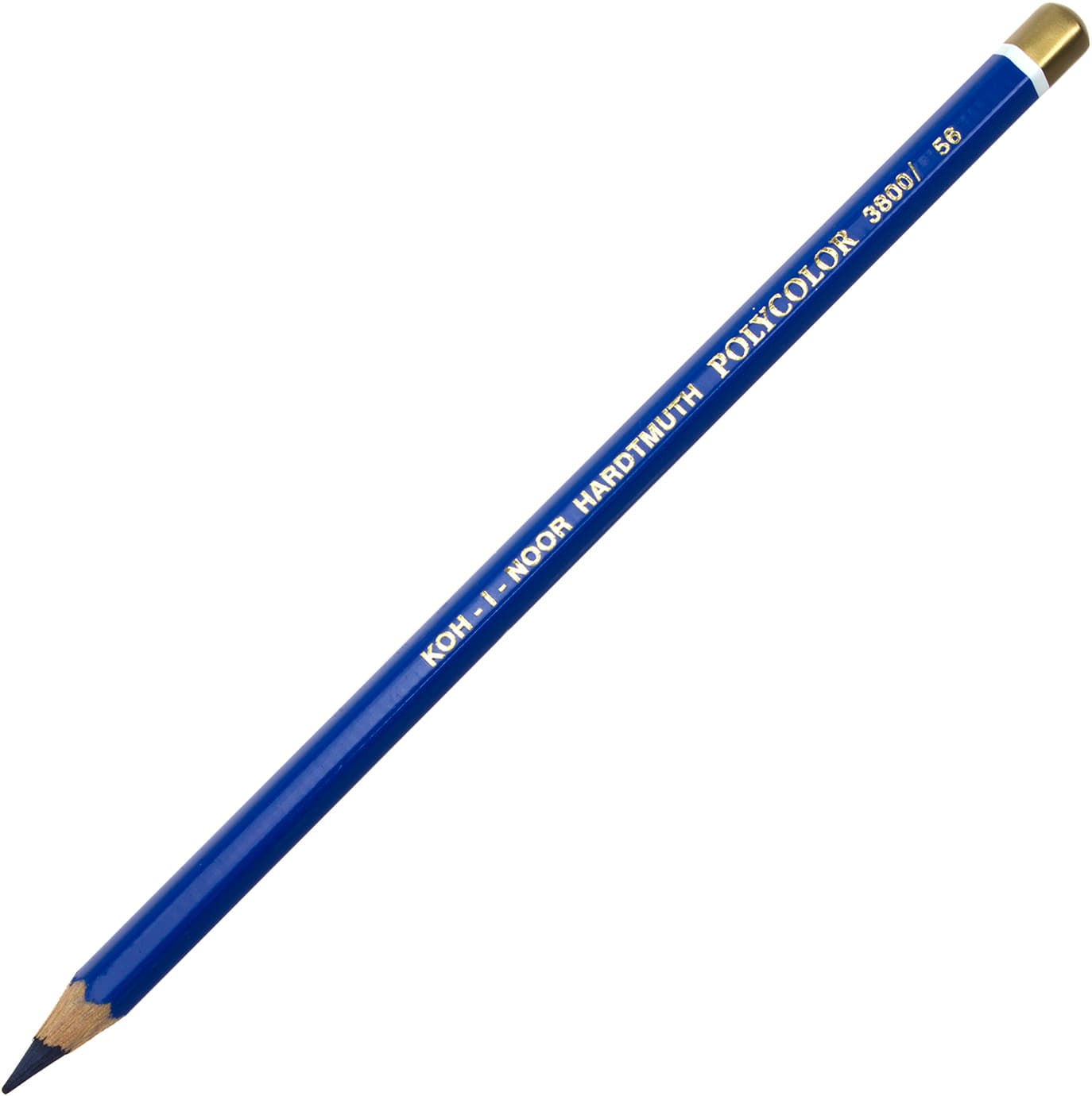 Олівець кольоровий Koh-i-noor Polycolor художній indigo blue / індиго синій (12) 3800 / 56