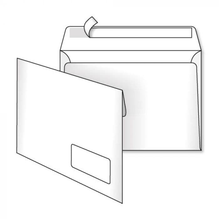 Конверт почтовый C5 (0+0) скл окно (50) №3544/3552