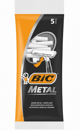 Станок одноразовий Bic-Metal 5 шт №5416