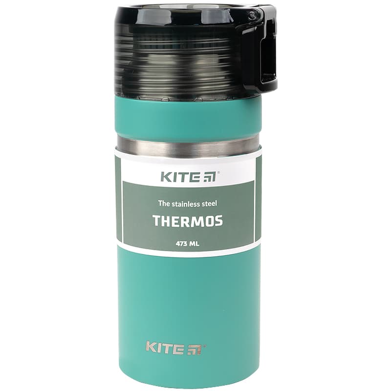 Термос металевий 0,473л Kite зелений (36) №K21-320-02