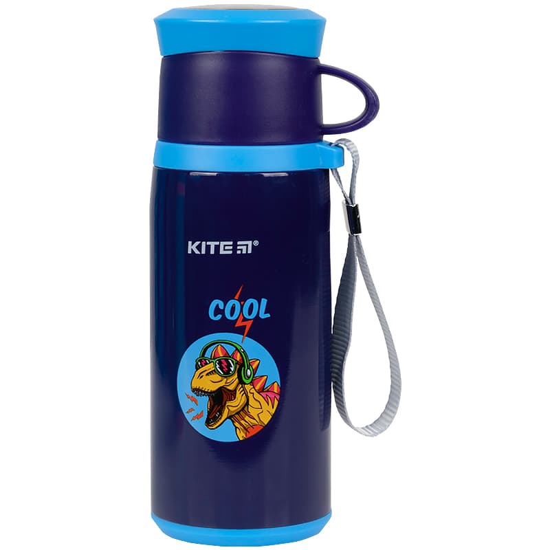 Термоc металевий 0,35 л Kite Cool синій (30) №K21-305-02