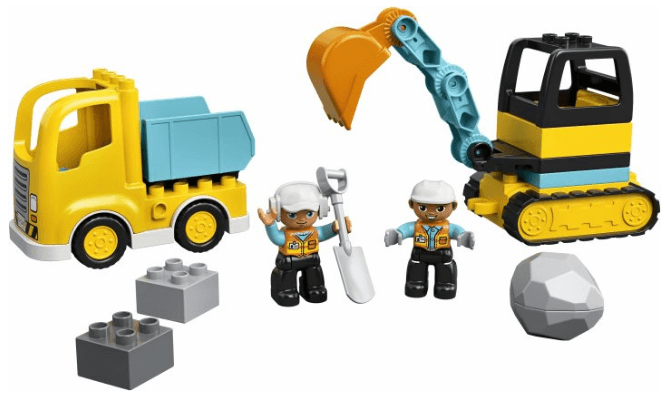 Конструктор "LEGO" DUPLO Вантажівка та гусеничний екскаватор 2+ №10931(4)