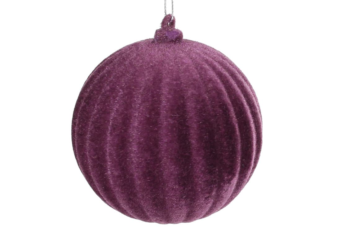 Куля пластикова 8 см, темно-фіолетовий велюр (1) (36) №113-527 Bonadi