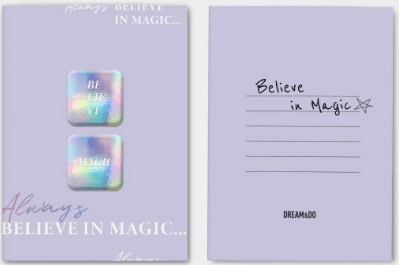 Листівка Message-believe з 3D-наклейками Dream&Do