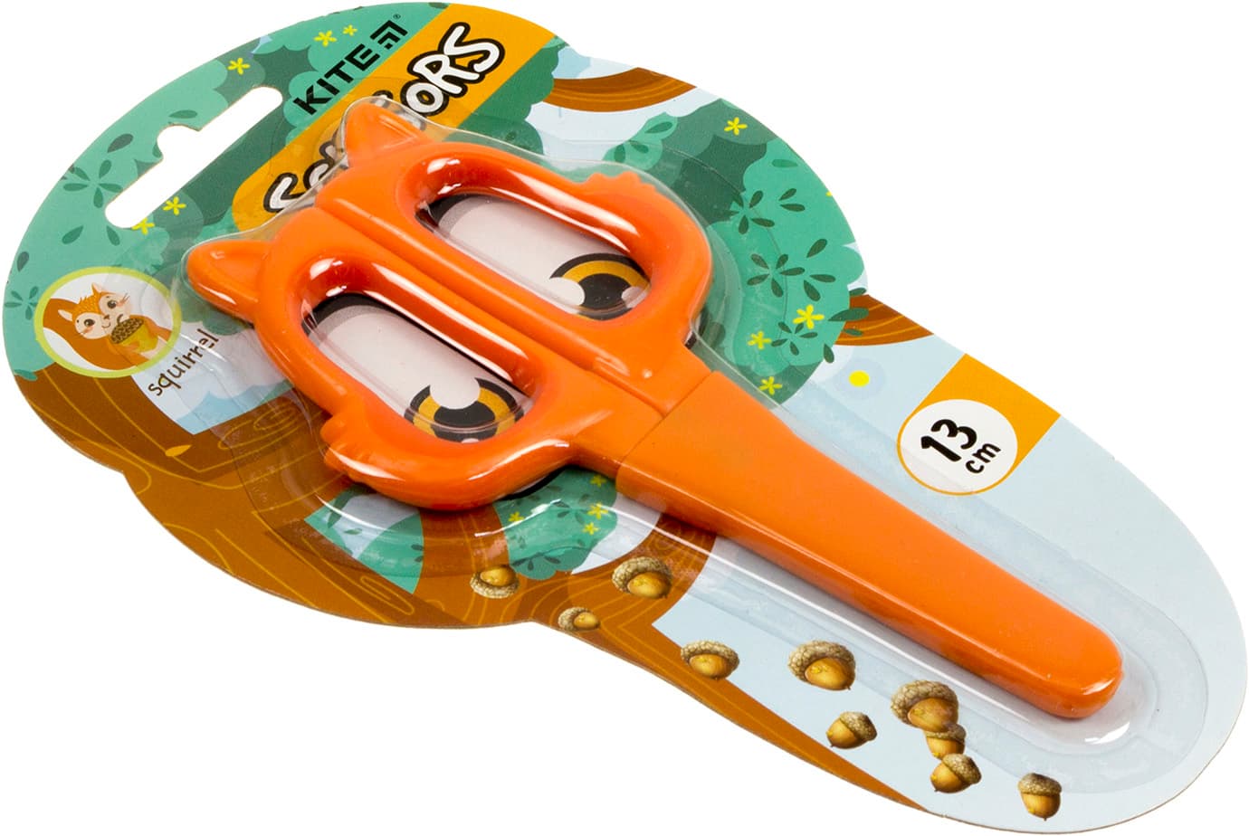 Ножиці дитячі Kite Squirrel 13 см (12) (240) №K21-017-02