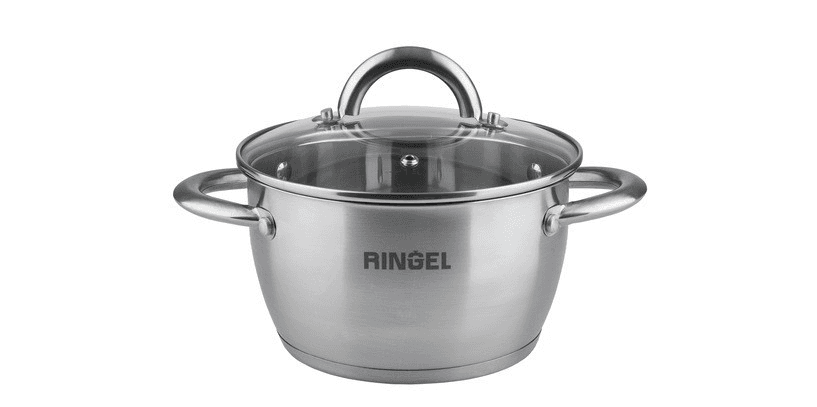 Каструля нержавіюча Ringel Bonn 22 см 4,7 л з кришкою (6) №RG-2003-22