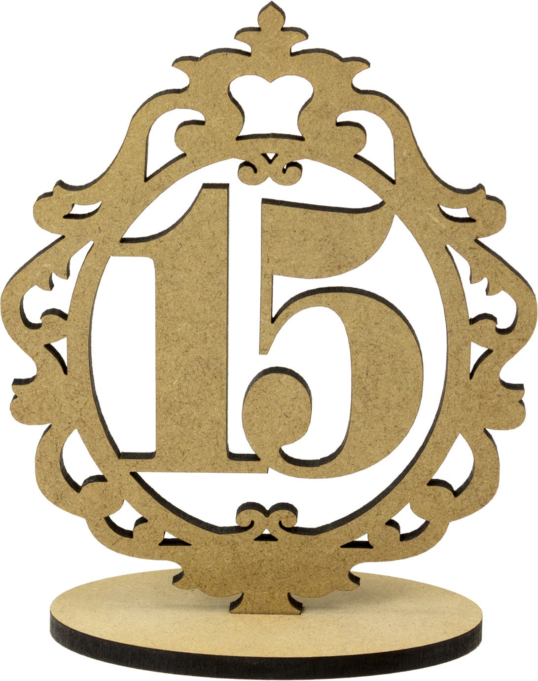 Номерки на стіл 15х11см 15 МДФ 5 мм  
