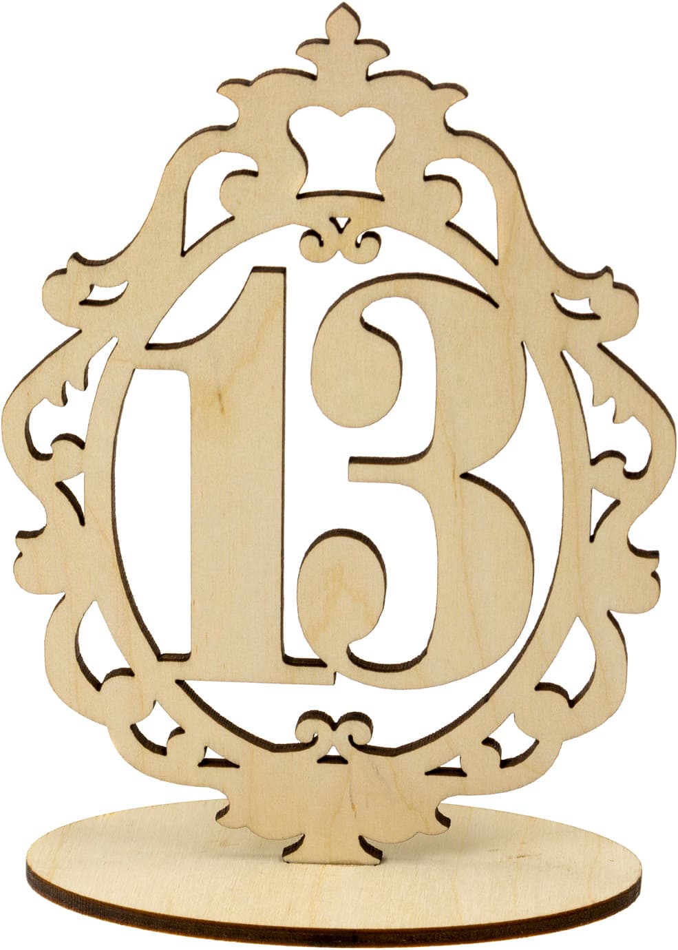 Номерки на стіл 15х11см 13 фанера  