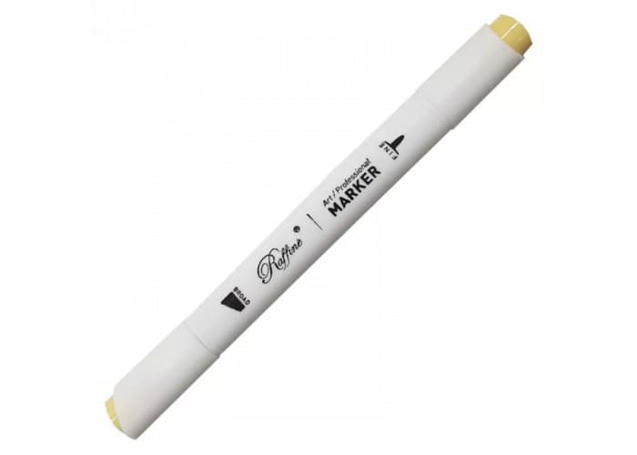 Маркер-скетч двусторонний Marco Pastel yellow №7800-6CB / Y204