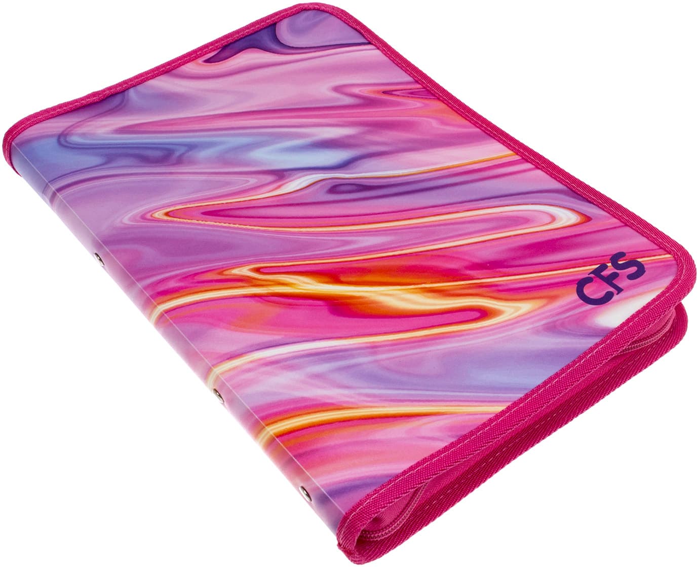 Папка CoolForSchool A4 Silk пластикова на блискавці з кільцями (20) CF32026