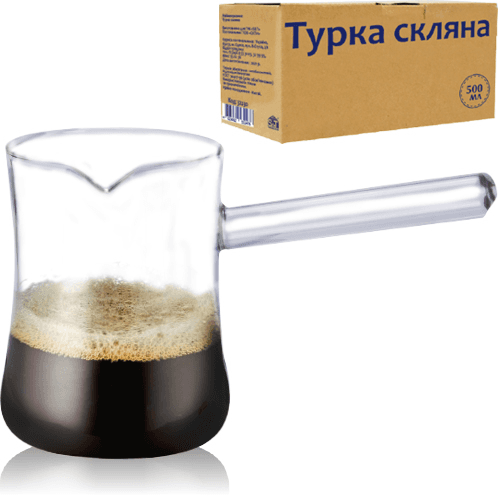 Турка скло 500 мл S&T (18) №32232