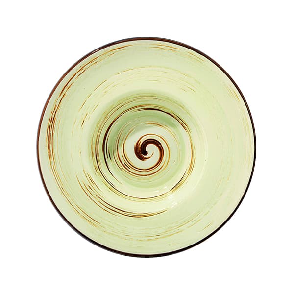 Тарілка глибока керамічна Spiral Pistachio 20 см Wilmax (3) (24) №WL-669122/1228