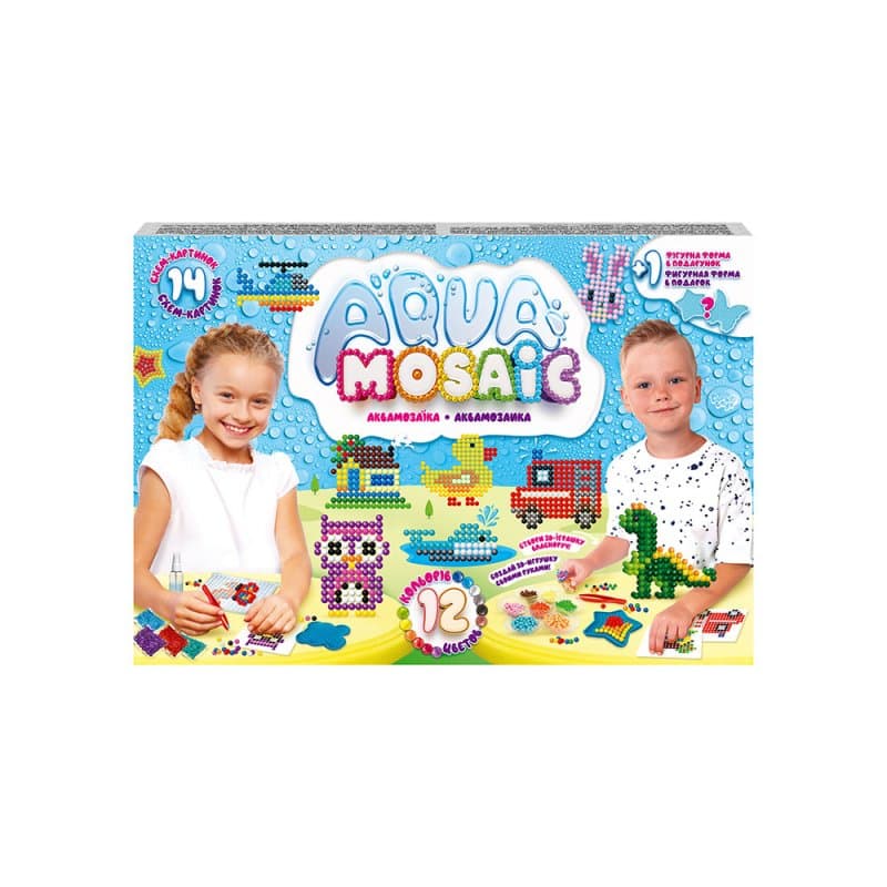 Набір креативної творчості Aqua Mosaic українською DankoToys (12) №AM01-03