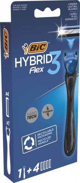Станок Biс Flex3 Гібрид 4 картриджі на блістері №4939  