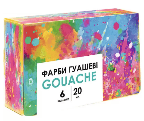Гуашь "Школярик" Genius 6цветн. 20мл №301109001 (20)